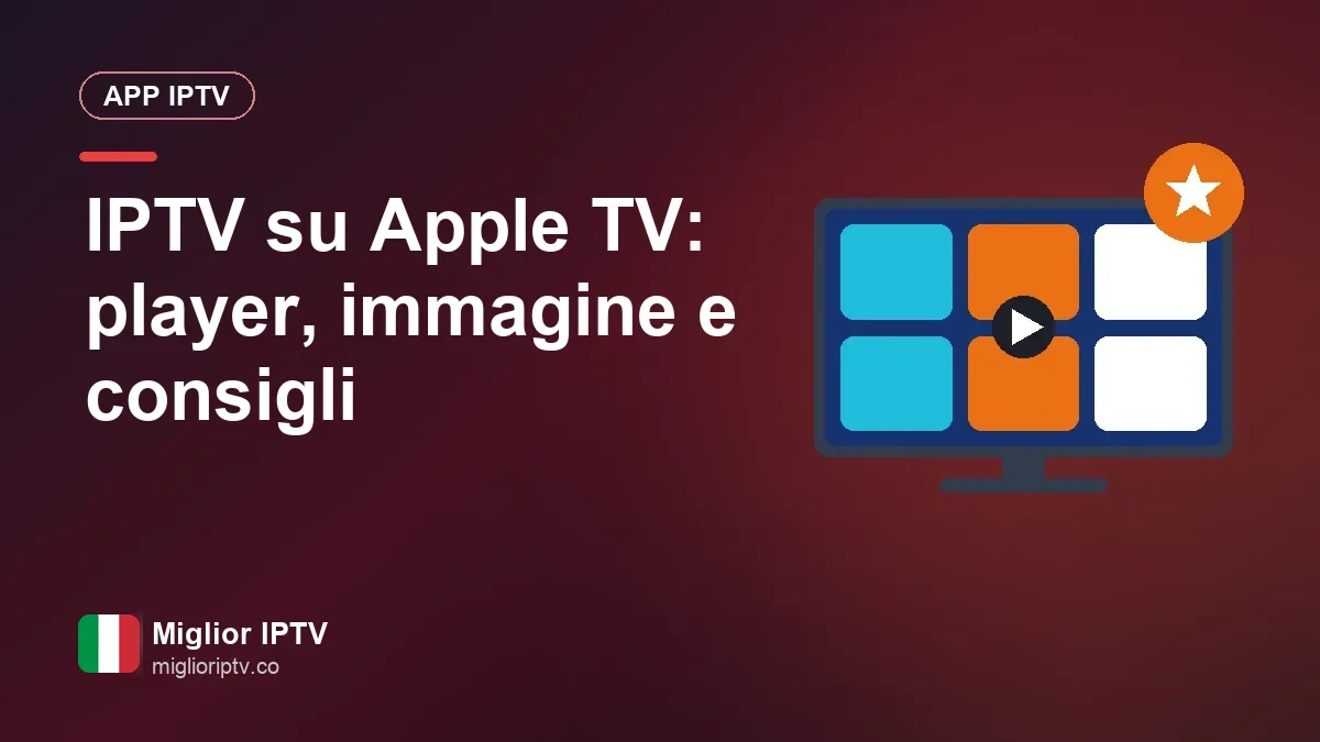 Apple TV e IPTV: scegliere il player, regolare l'immagine e altri consigli Siri Remote davanti a un'Apple TV con un player IPTV aperto
