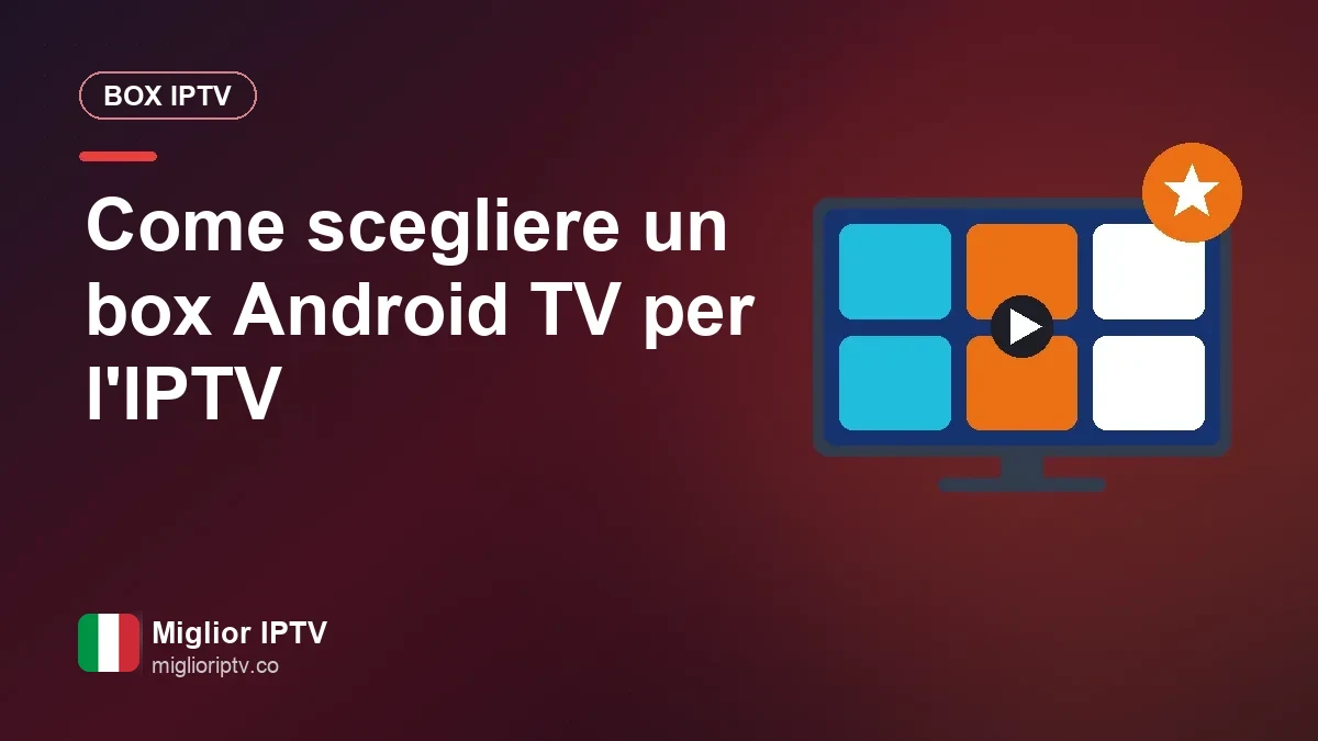 Come scegliere il box Android TV giusto per l'IPTV Telecomando appoggiato accanto a un box Android TV collegato al televisore